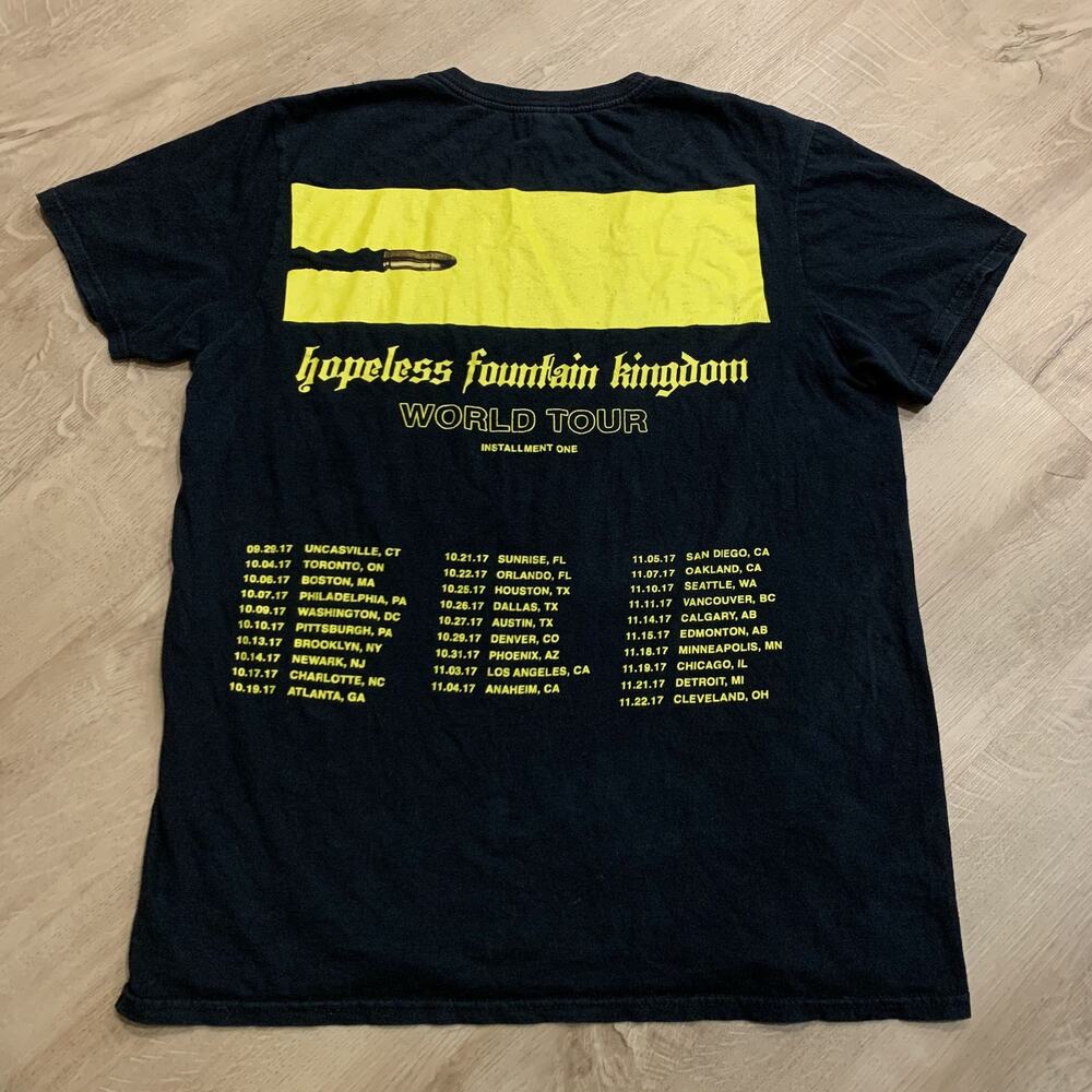 Halsey 2017 HFK Hopeless Fountain Kingdom World Tour T-Shirt Men's Medium Black